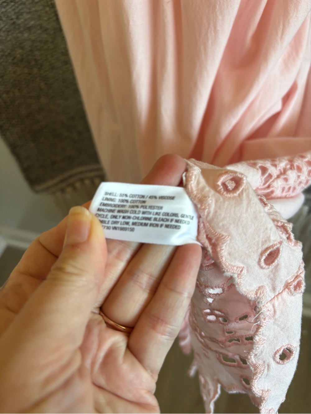 Future Collective Pink Maxi Eyelet Dress - Picture 8 of 10